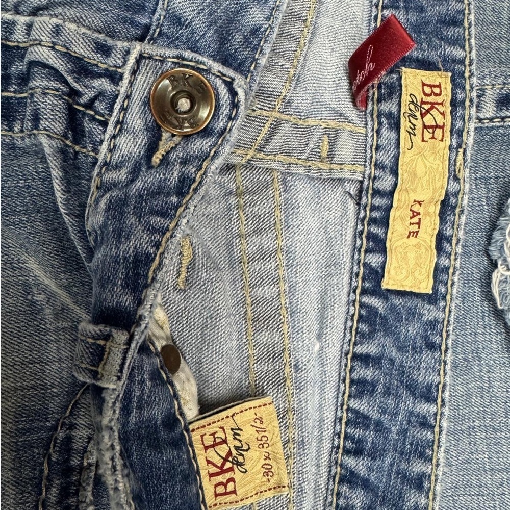 BKE Light Blue Straight Leg Jeans - Picture 3 of 3